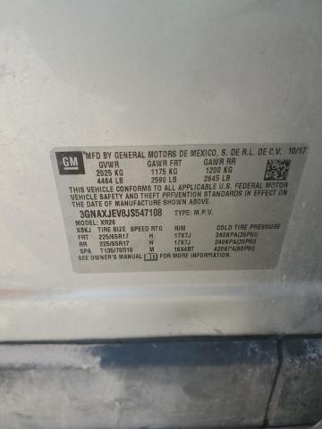 2018 CHEVROLET EQUINOX LT - 3GNAXJEV8JS547108