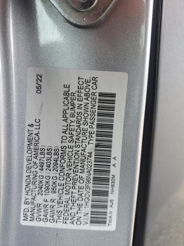 VIN 1HGCV3F96NA023744 2022 HONDA ACCORD no.13