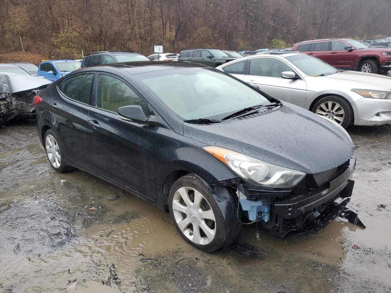 Lot #3033235810 2012 HYUNDAI ELANTRA GL