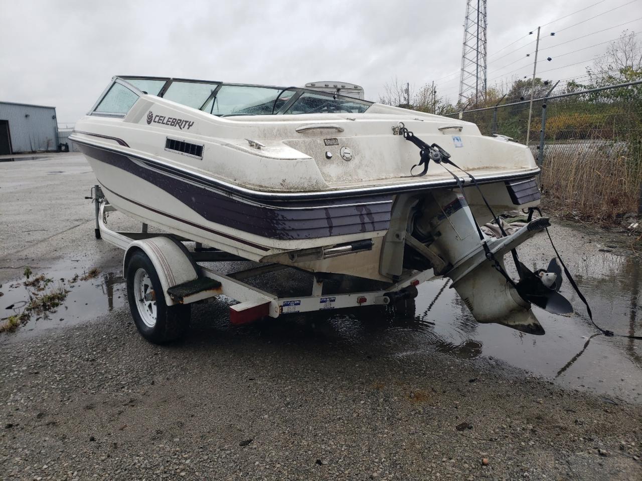 Lot #3003871411 1994 CELE BOAT W/TRL