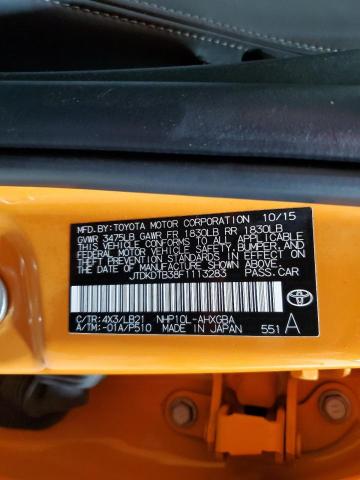 2015 TOYOTA PRIUS C - JTDKDTB38F1113283
