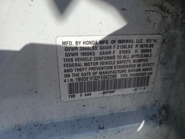 2015 ACURA ILX 20 19VDE1F32FE002299