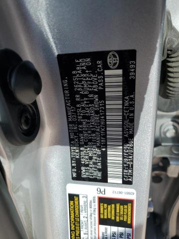 2017 TOYOTA CAMRY LE - 4T1BF1FK7HU417315