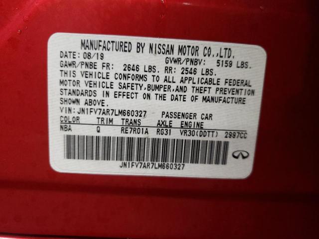 2020 INFINITI Q50 RED SP - JN1FV7AR7LM660327