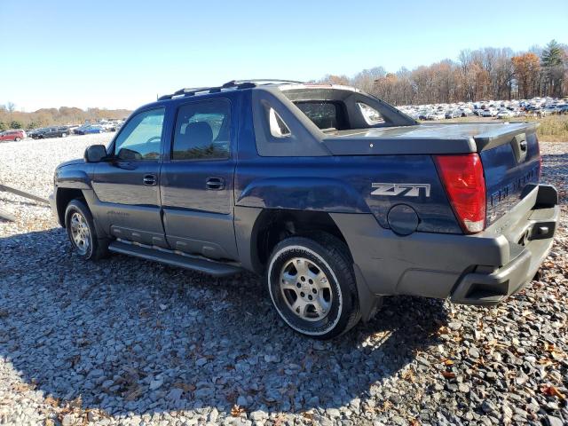 CHEVROLET AVALANCHE 2002 blue crew pic gas 3GNEK13T92G201221 photo #3