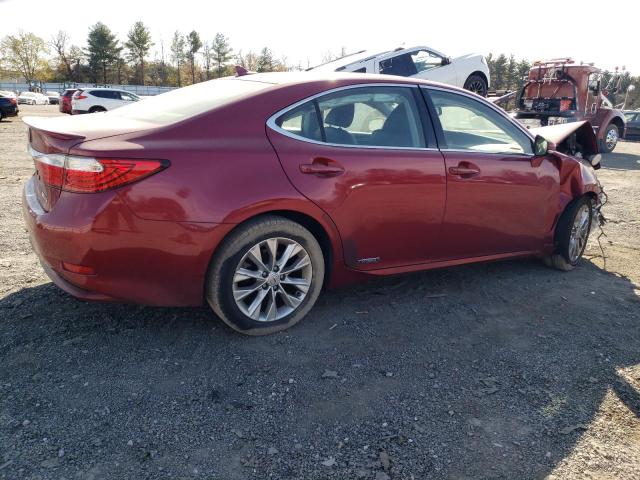 LEXUS ES 300H 2014 red  hybrid engine JTHBW1GG4E2068263 photo #4