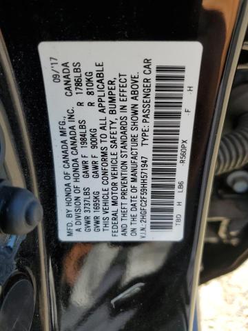 2017 HONDA CIVIC LX - 2HGFC2F59HH571947