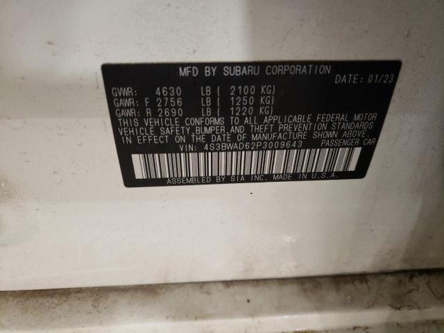 2023 SUBARU LEGACY PRE - 4S3BWAD62P3009643