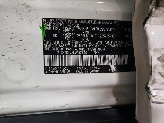 2020 TOYOTA RAV4 XLE - 2T3P1RFV7LW132840