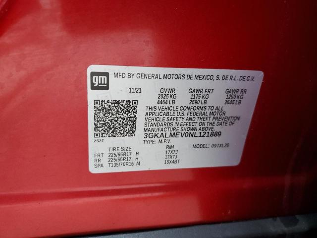 2022 GMC TERRAIN SL - 3GKALMEV0NL121889