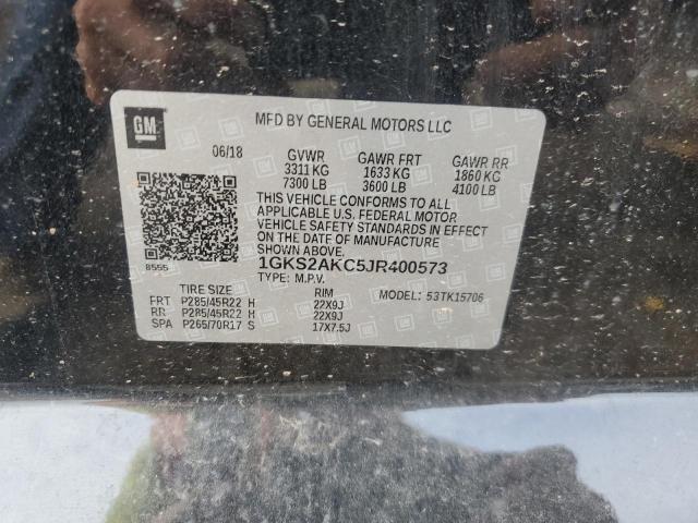 2018 GMC YUKON SLE 1GKS2AKC5JR400573