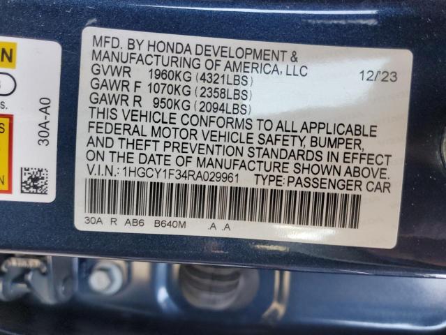 2024 HONDA ACCORD EX - 1HGCY1F34RA029961