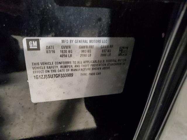 2016 CHEVROLET MALIBU HYB - 1G1ZJ5SU7GF333989