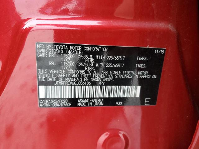 2016 TOYOTA RAV4 XLE - JTMRFREV6GJ056186
