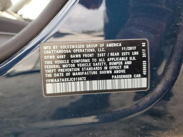 2018 VOLKSWAGEN PASSAT S - 1VWAA7A3XJC013872