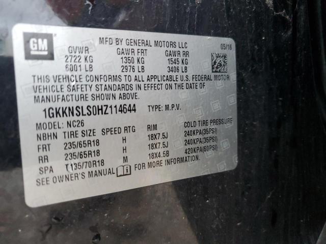 2017 GMC ACADIA SLE - 1GKKNSLS0HZ114644