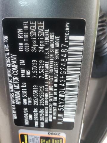 2015 HYUNDAI SANTA FE S - 5XYZWDLA3FG248487