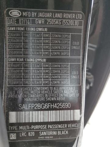 2015 LAND ROVER LR2 SE SALFP2BG6FH425690
