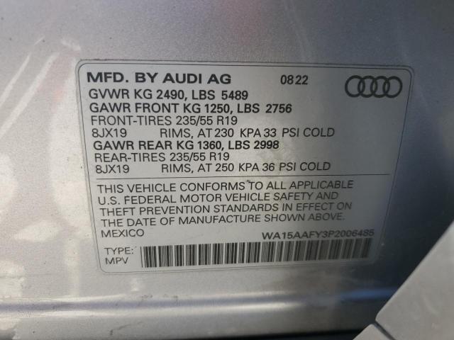 2023 AUDI Q5 SPORTBA - WA15AAFY3P2006485