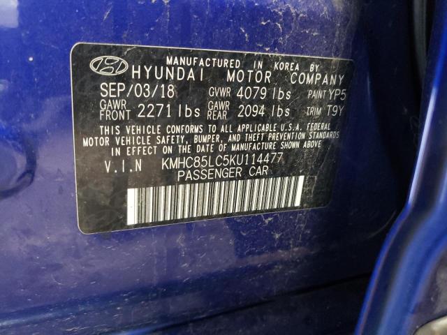 VIN KMHC85LC5KU114477 2019 HYUNDAI IONIQ no.13