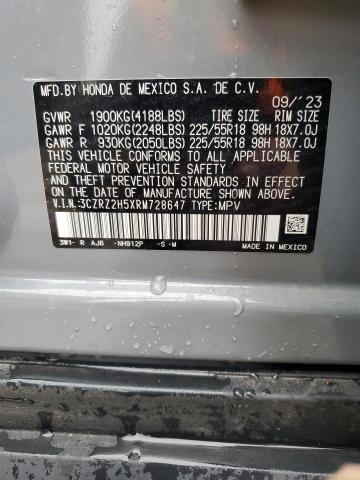 2024 HONDA HR-V SPORT - 3CZRZ2H5XRM728647
