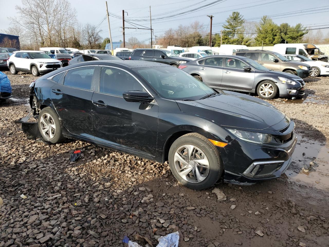 Lot #3030756139 2020 HONDA CIVIC LX