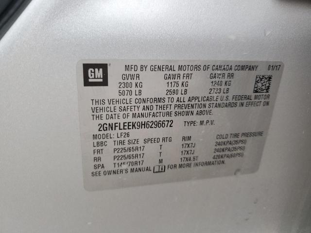 2017 CHEVROLET EQUINOX LS - 2GNFLEEK9H6296672