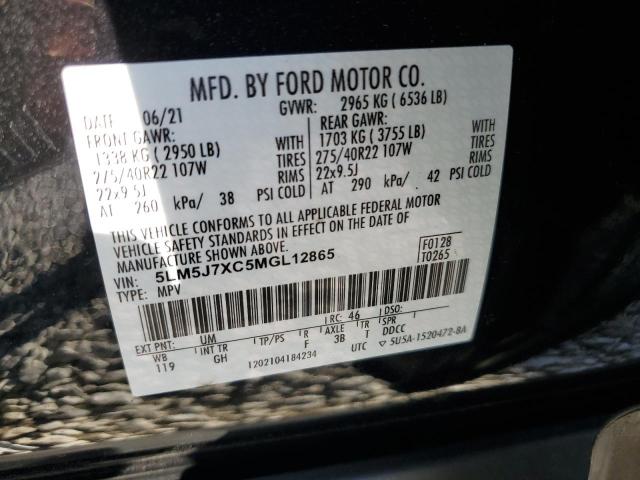 2021 LINCOLN AVIATOR RE - 5LM5J7XC5MGL12865