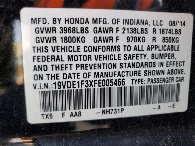 2015 ACURA ILX 20 19VDE1F3XFE005466