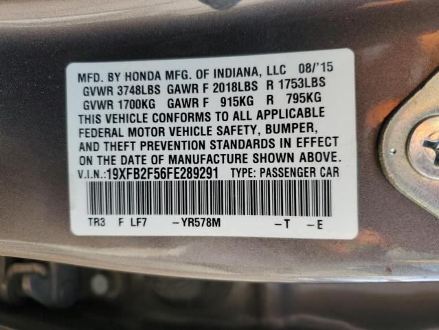 2015 HONDA CIVIC LX - 19XFB2F56FE289291