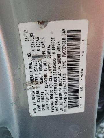 VIN 1HGCR2F52DA212675 2013 HONDA ACCORD no.12