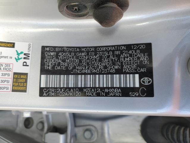 2021 TOYOTA COROLLA XS - JTNC4MBE9M3123748