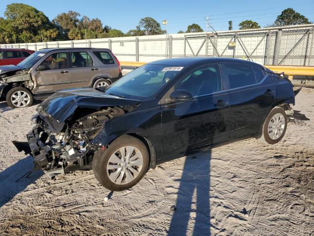 NISSAN SENTRA S 2022 black  gas 3N1AB8BV4NY279829 photo #1