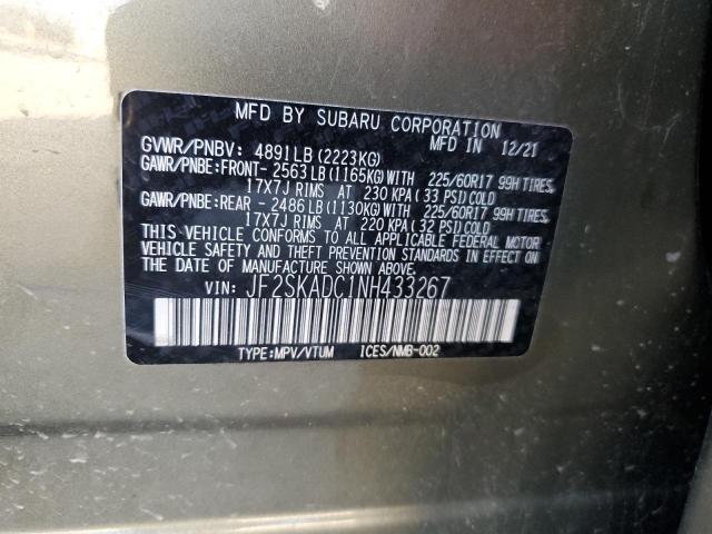 2022 SUBARU FORESTER P - JF2SKADC1NH433267