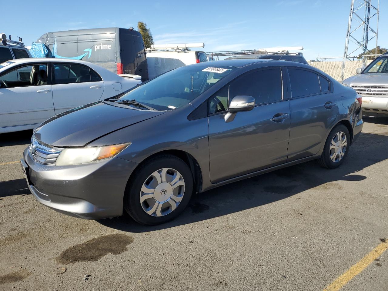 Lot #3029324739 2012 HONDA CIVIC HYBR