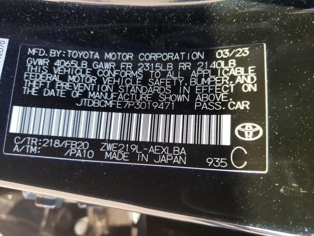2023 TOYOTA COROLLA LE - JTDBCMFE7P3019471