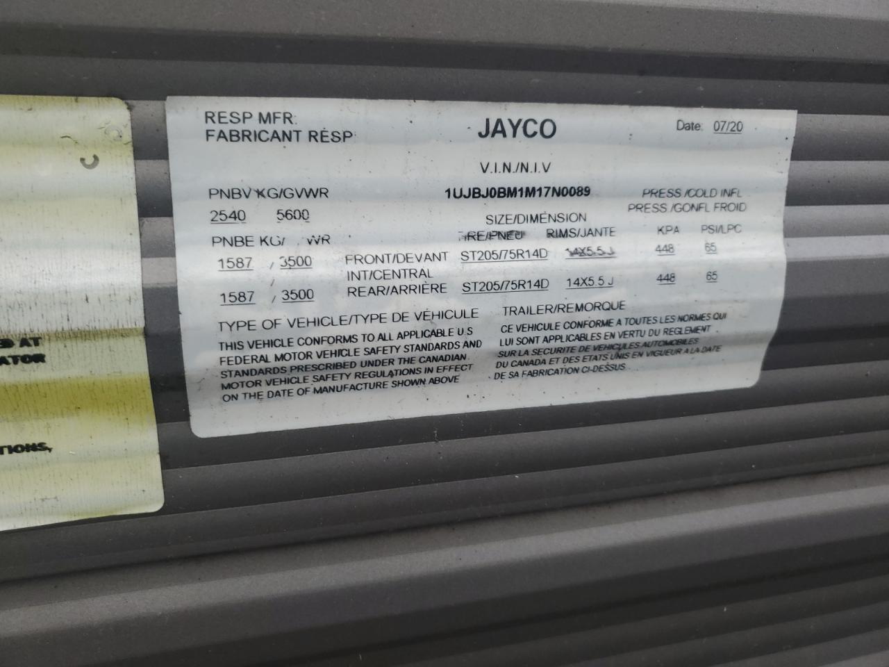 Lot #3034501756 2021 JAYCO JAY FLIGHT