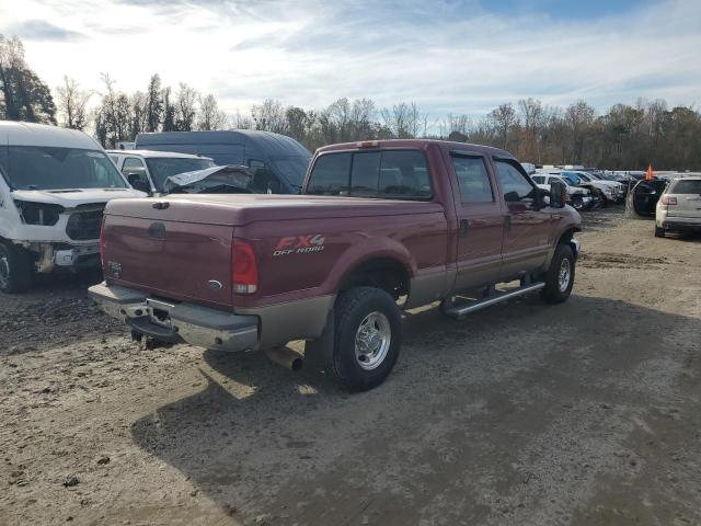 FORD F250 SUPER 2004 burgundy  diesel 1FTNW21P84EC91111 photo #4