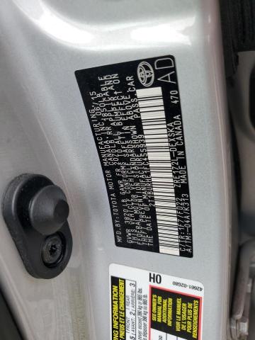 2015 TOYOTA COROLLA L - 2T1BURHE1FC455939