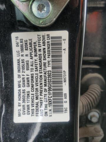 2016 HONDA CIVIC TOUR - 19XFC1F99GE023923