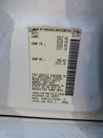 2017 NISSAN ALTIMA 2.5 - 1N4AL3AP7HN322566