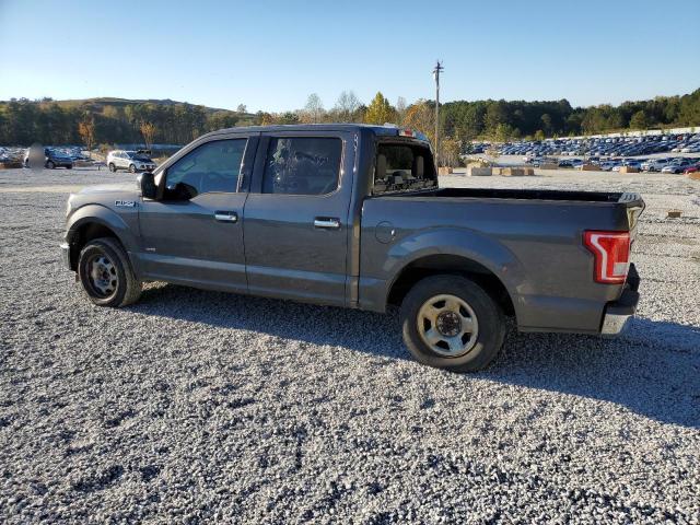 FORD F150 SUPER 2017 gray crew pic gas 1FTEW1CG0HKD11446 photo #3