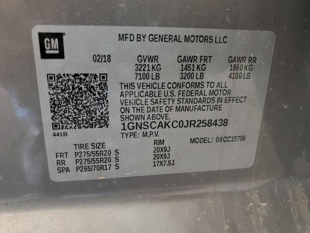 CHEVROLET TAHOE C1500 LS