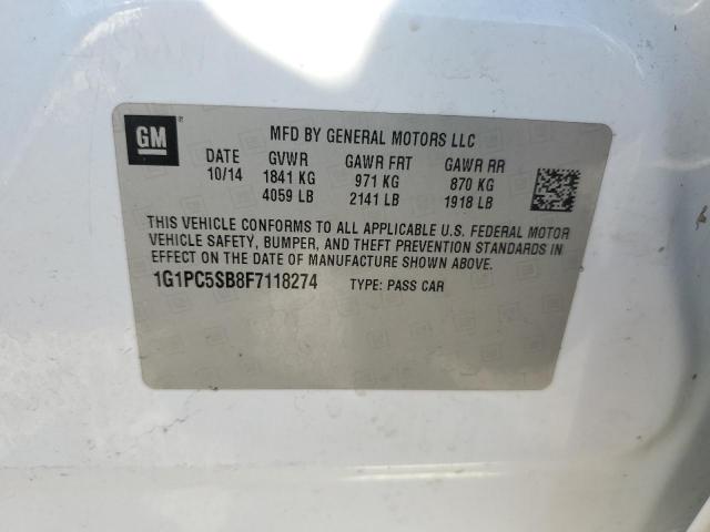 VIN 1G1PC5SB8F7118274 2015 CHEVROLET CRUZE no.12