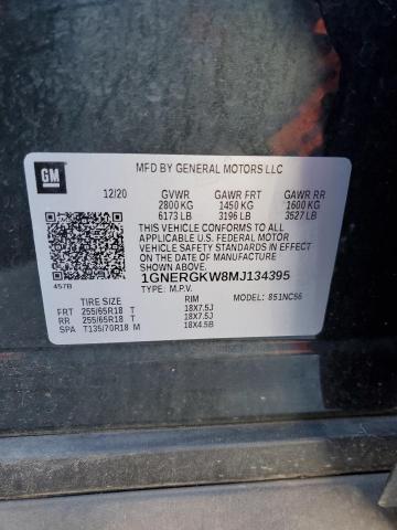 2021 CHEVROLET TRAVERSE L - 1GNERGKW8MJ134395