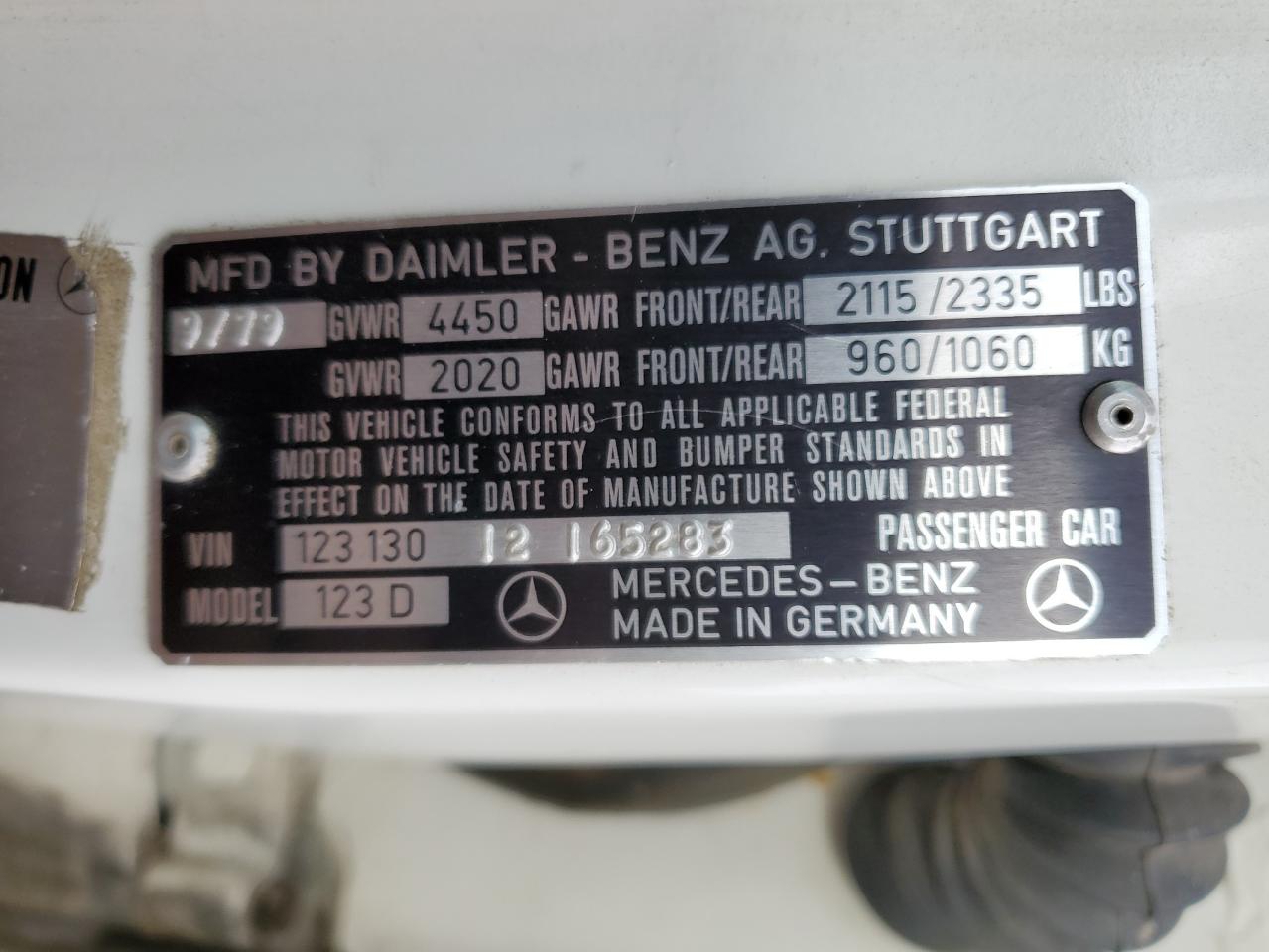 Lot #3003642142 1980 MERCEDES-BENZ 300