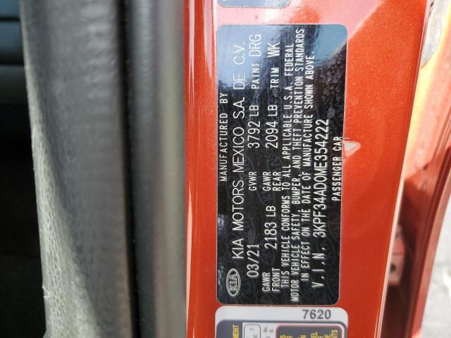 2021 KIA FORTE GT L - 3KPF34AD0ME354222