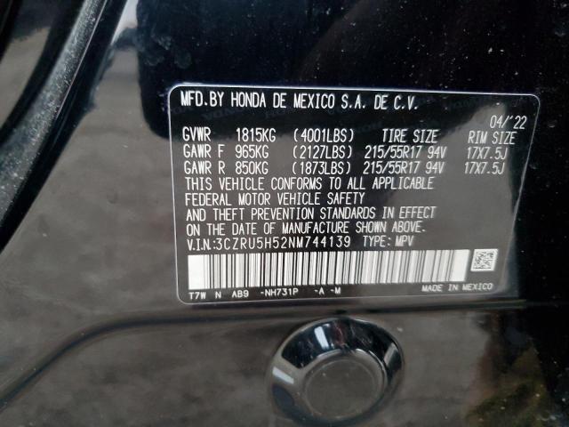 2022 HONDA HR-V EX - 3CZRU5H52NM744139