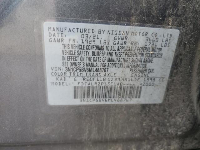 2021 NISSAN KICKS S - 3N1CP5BV6ML488767