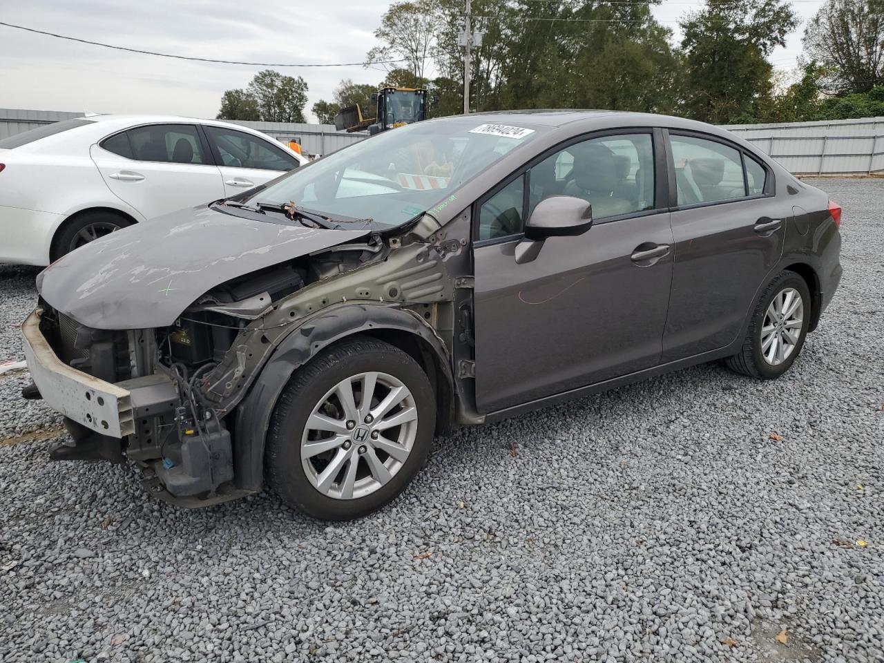 Lot #2947461976 2012 HONDA CIVIC EXL